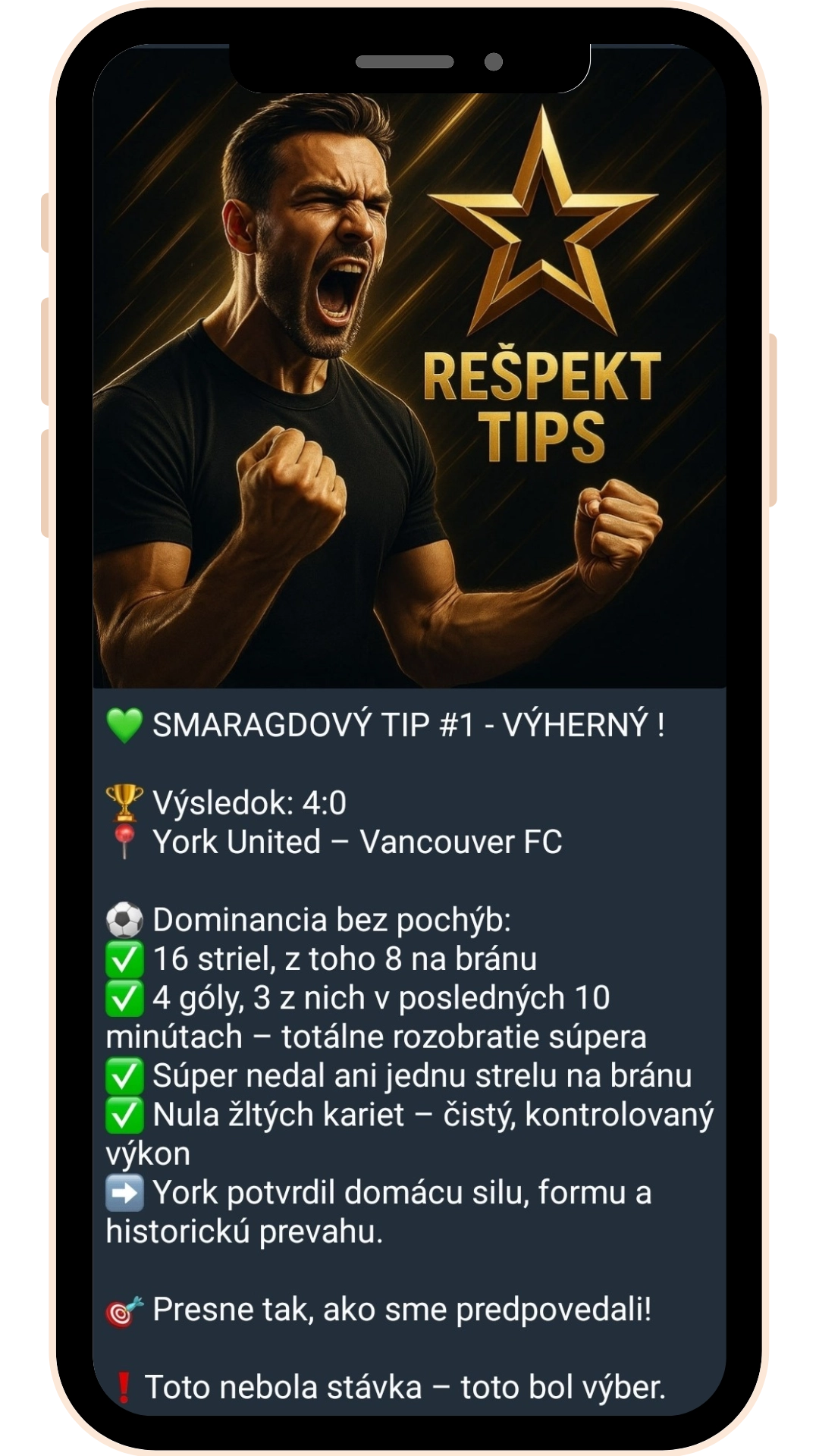 Rešpekt Tips – mobilný vizuál