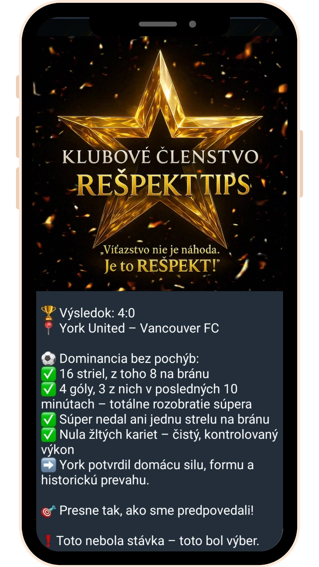 Rešpekt Tips – mobilný vizuál